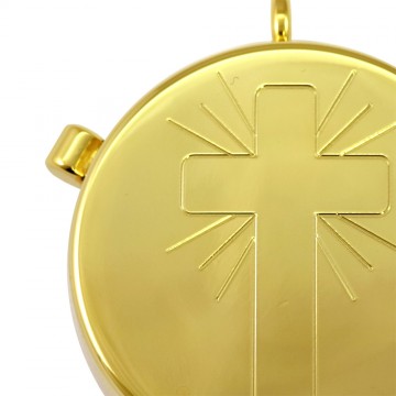 Host Pyx with Engraved Cross