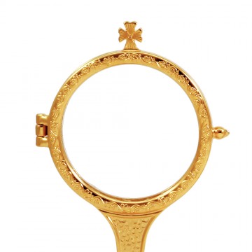 Chapel monstrance in brass