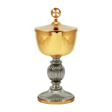 Chalice and Ciborium in Brass