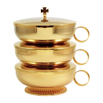 Stacking Ciboria in Brass