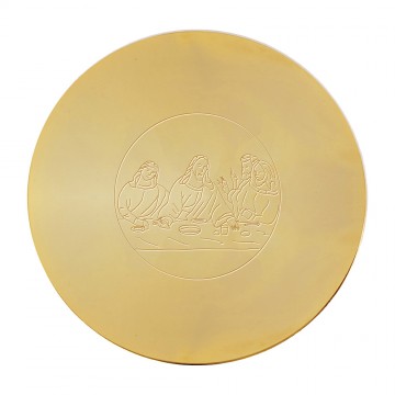 Paten in brass "The Last...