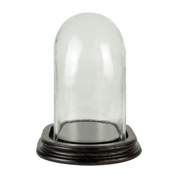 Glass Bell with Oval Base...