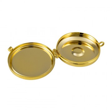 Golden Host Pyx with Enamel