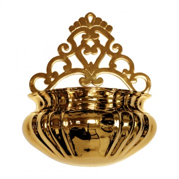 Holy Water Font in Brass