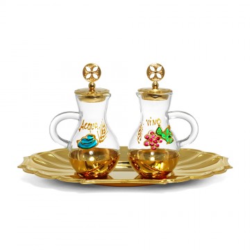 Cruet set with tray