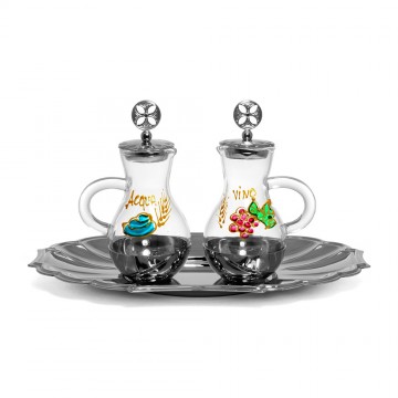 Cruet set with tray