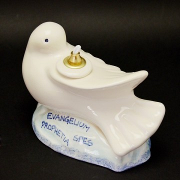 Dove-shaped Lamp in Ceramic