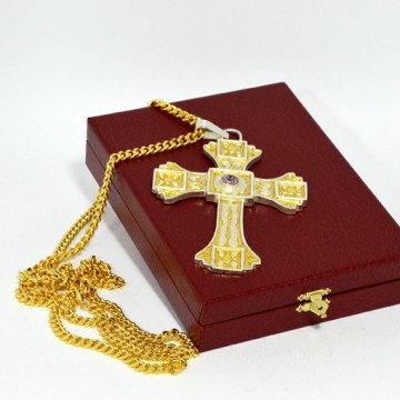 Pectoral Cross in Bicolor...