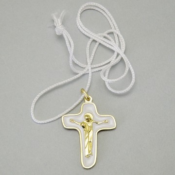 White Enameled Cross