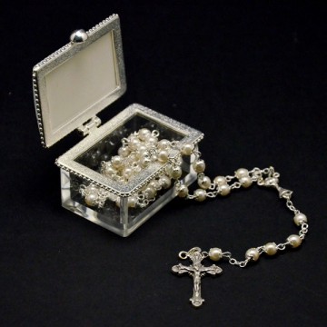 Rectangular Box with Rosary