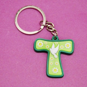 Tau Cross Keychain made of...