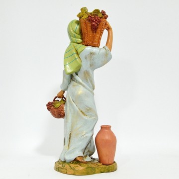 Woman with Fruit Baskets...