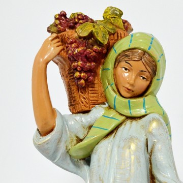 Woman with Fruit Baskets...