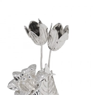 Silver Lily for Statue 20 cm