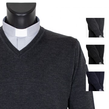 Clergy Sweater in Pure Wool