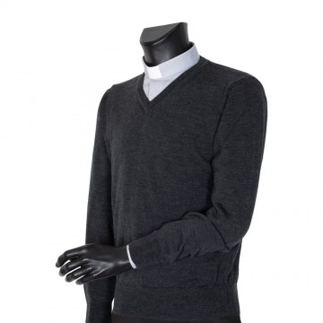 Clergy Sweater in Pure Wool