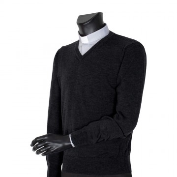 Clergy Sweater in Pure Wool