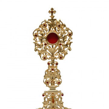 Brass Reliquary with Red...