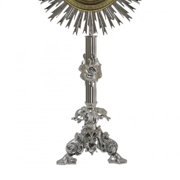 Monstrance in silver-plated...