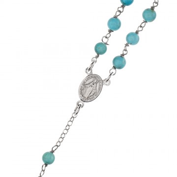 AMEN Rosary Necklace with...