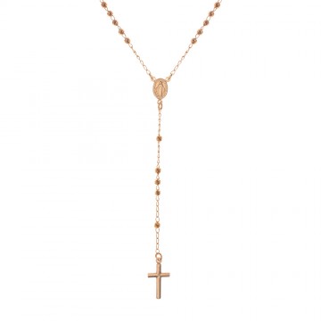 Rosary Diamond-cut Necklace...