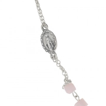 Rosary Necklace with Crystals