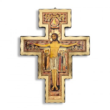 Saint Damian Crucifix in Wood