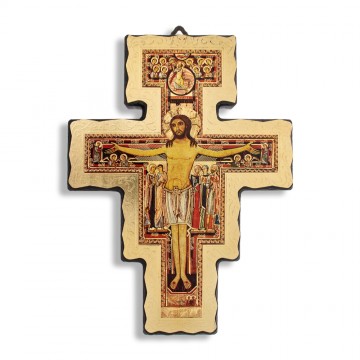 Saint Damian Crucifix in Wood