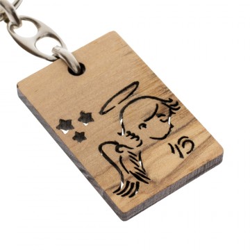 Angel Keychain in Wood and...