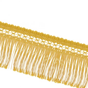 Gold Fringe in Viscose Blend