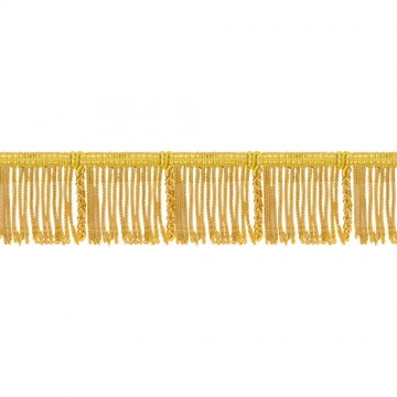 Gold Fringe Trim in Tinsel