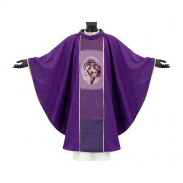 Purple Chasuble with Jesus...