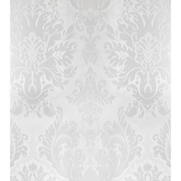 White Brocade Fabric for...