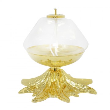 Liquid Wax Lamp with Brass...