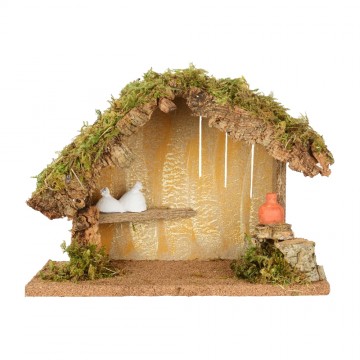 Hut for 12 cm Nativity Scene
