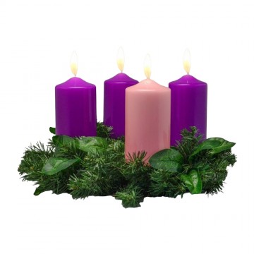 Advent Wreath with Garland...