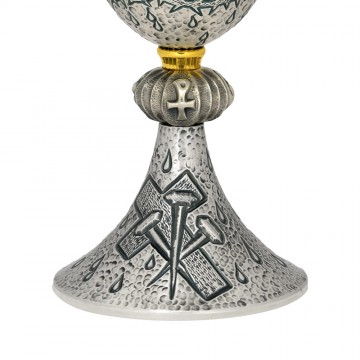 Chalice in Chiseled Brass