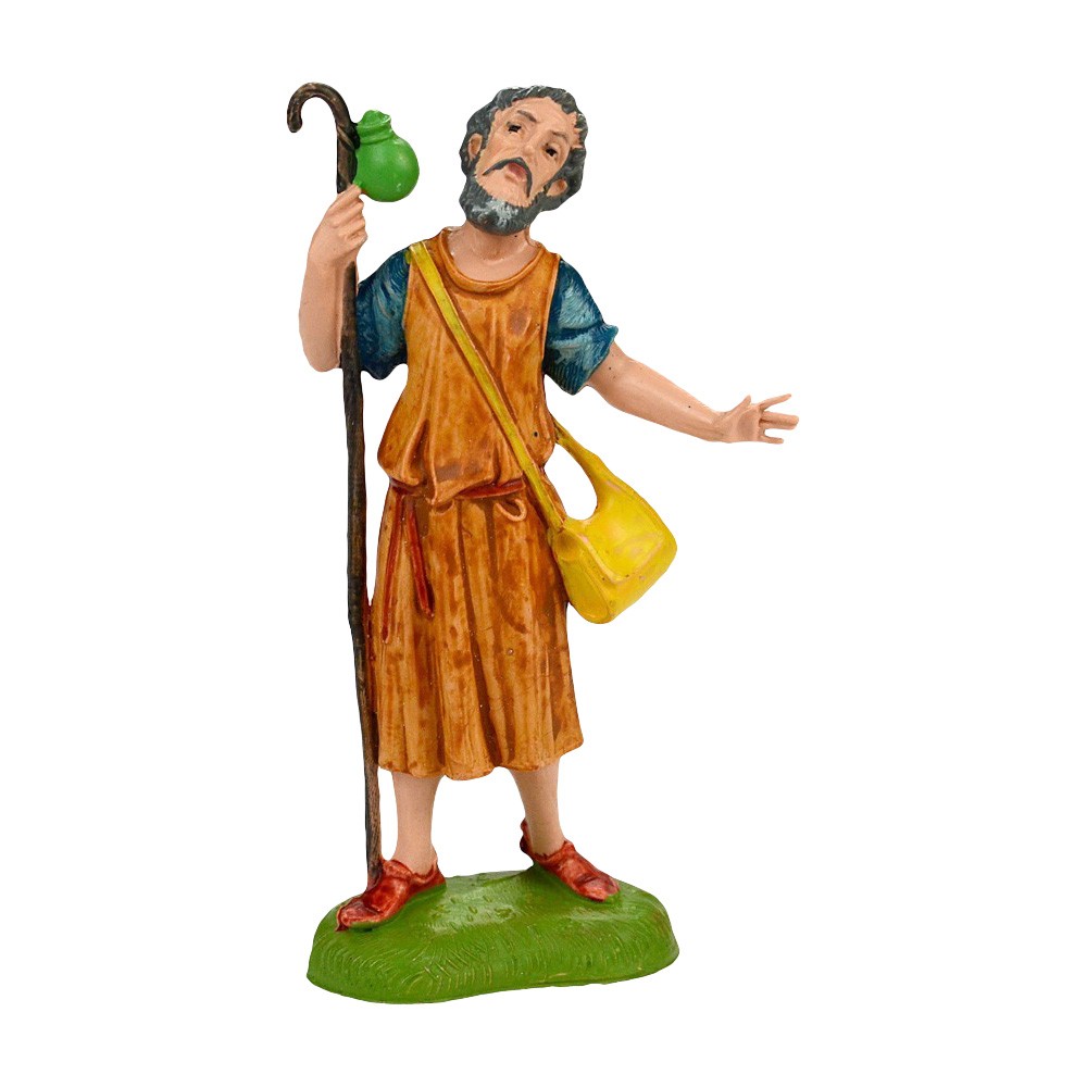 Shepherd with Stick and Sack Fontanini 10 cm