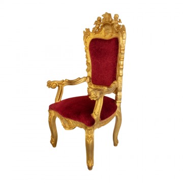 Armchair in Gold Leaf Wood