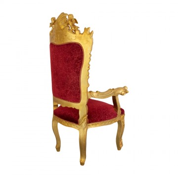 Armchair in Gold Leaf Wood