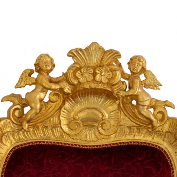 Armchair in Gold Leaf Wood