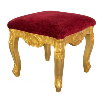 Baroque Style Stool in Gold...