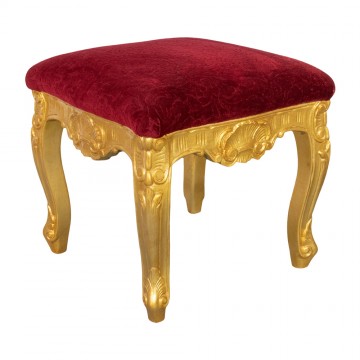 Baroque Style Stool in Gold...