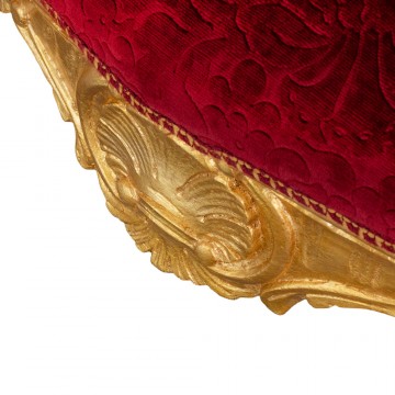 Baroque Style Stool in Gold...