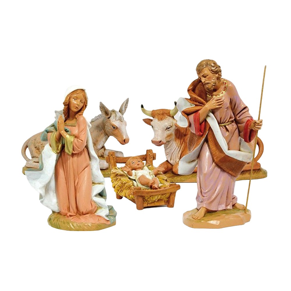 Nativity 5 figures for Fontanini Nativity Scene 30 cm