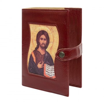 Bible Cover in Leather with...