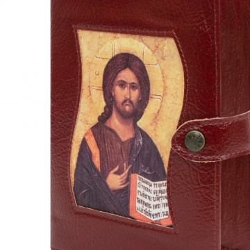 Bible Cover in Leather with...