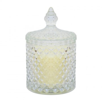 Glass Candle with Temple...