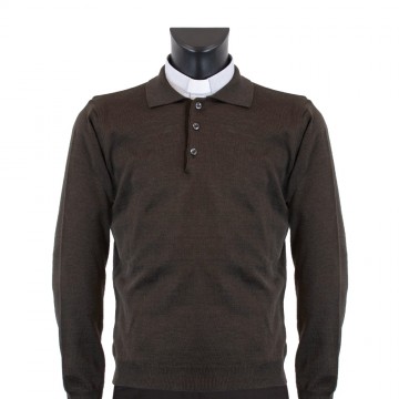 Clergy Polo in Merino Wool...