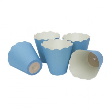 Blue Candle Cups in Paper...